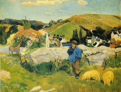 In Brittany by Paul Gauguin